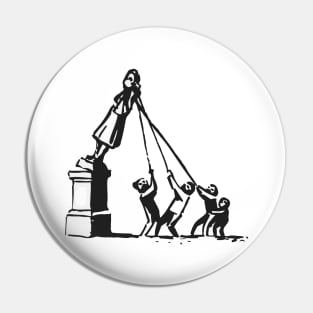 BANKSY Edward Colston Protesters Pin