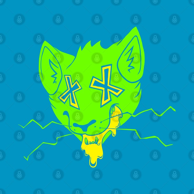 Radioactive Cat by CliffeArts