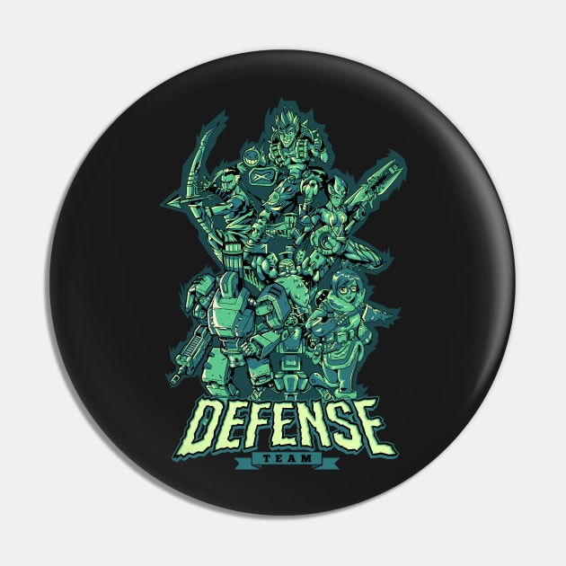 Defense Team Pin by AdamWorks