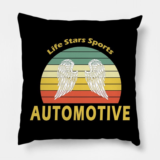 The Retro Automotive Pillow by Usea Studio