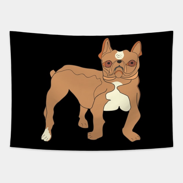 French Bulldog Tapestry by Alekvik