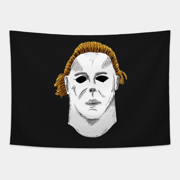 Halloween mask Tapestry by ReneB615