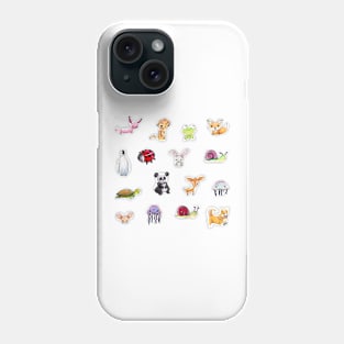 Collection of animals Phone Case