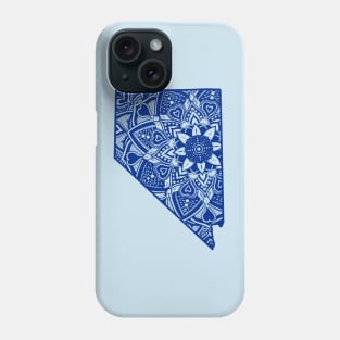 Blue Nevada State Gift Mandala Yoga NV Art Phone Case