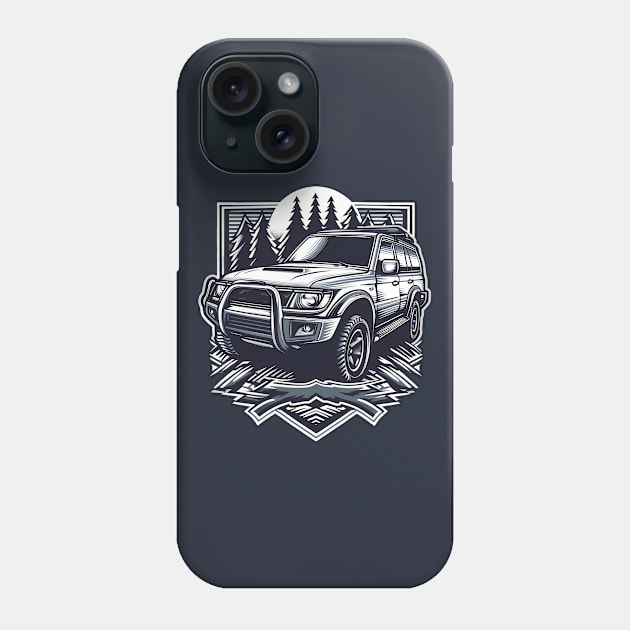 Mitsubishi Pajero Phone Case by TaevasDesign