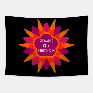 Stewards of a Broken Sun Podcast Logo Tapestry