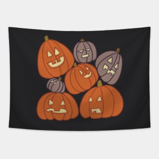 Spooky Pumpkin Patch Tapestry