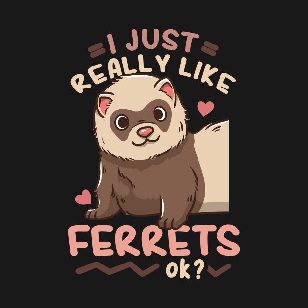 Ferret Ferret Lover Kawaii by CreativeGiftShop