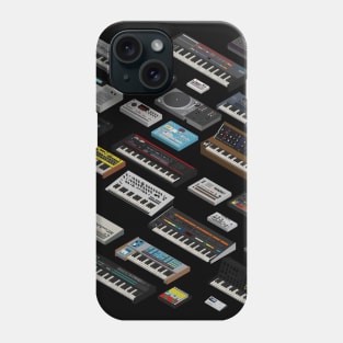 Synthesizer and Drum Machine Lover Phone Case