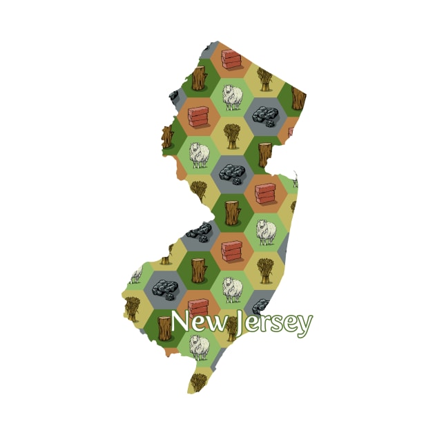 New Jersey State Map Board Games by adamkenney