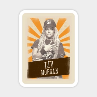 Vintage Aesthetic Liv Morgan Magnet