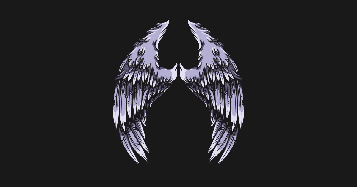 Wings Majestic Angel Gift Idea - Wings - Sticker | TeePublic