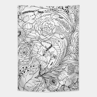 Bouquet of various flowers Tapestry