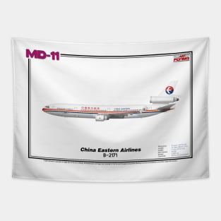 McDonnell Douglas MD-11 - China Eastern Airlines (Art Print) Tapestry