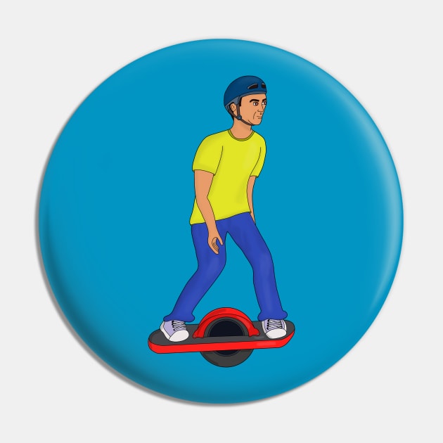 Onewheeling Dude Pin by DiegoCarvalho