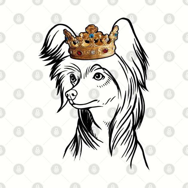 Chinese Crested Dog King Queen Wearing Crown by millersye