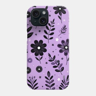 Purple Floral Phone Case