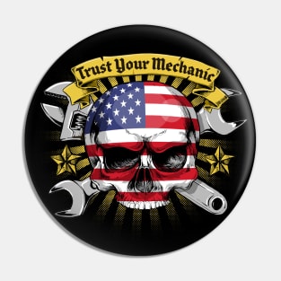 Trust your Mechanic USA Mechanic Logo Pin