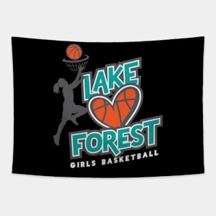 Lake Forest Basketbal Tapestry