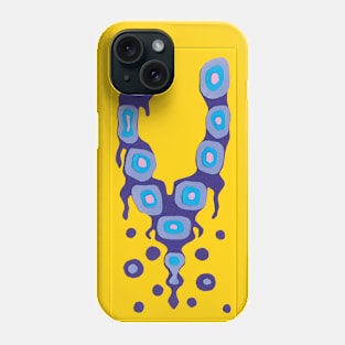 Abstract Dripping V Shaped Papercut Layered Art Phone Case