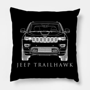 Jeep Trailhawk 1 White Design Car form Pillow