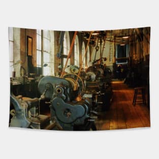 Machinists - Heavy Machine Shop Tapestry