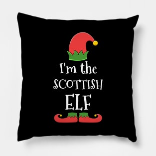 Scottish Elf Costume for Matching Family Christmas Group Pillow