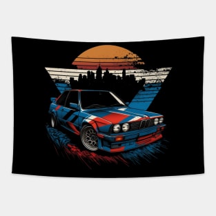 E30 M3 Vintage 80s style Racing Design Tapestry