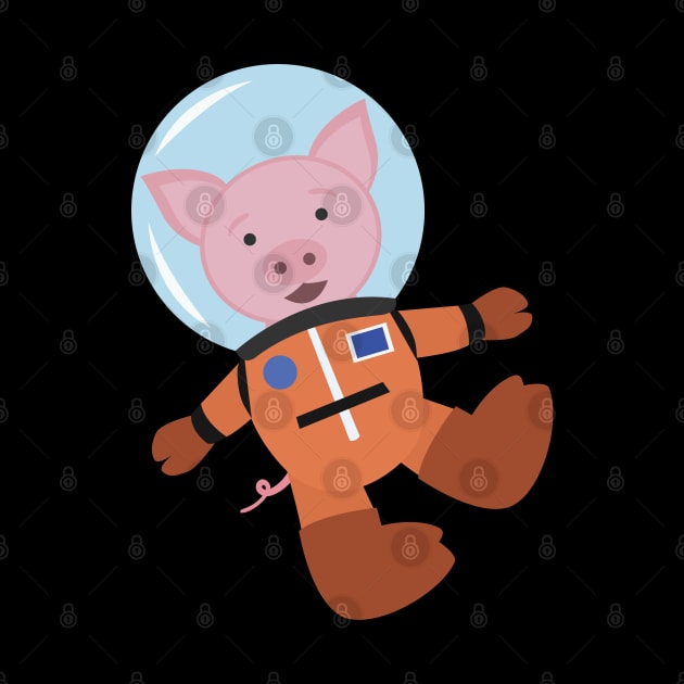 Pig in space suit by holidaystore