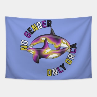 No Gender Only Orca Tapestry