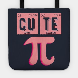 Cute Pie Pi Day Cutie Math Periodic Table Pink math teacher Tote