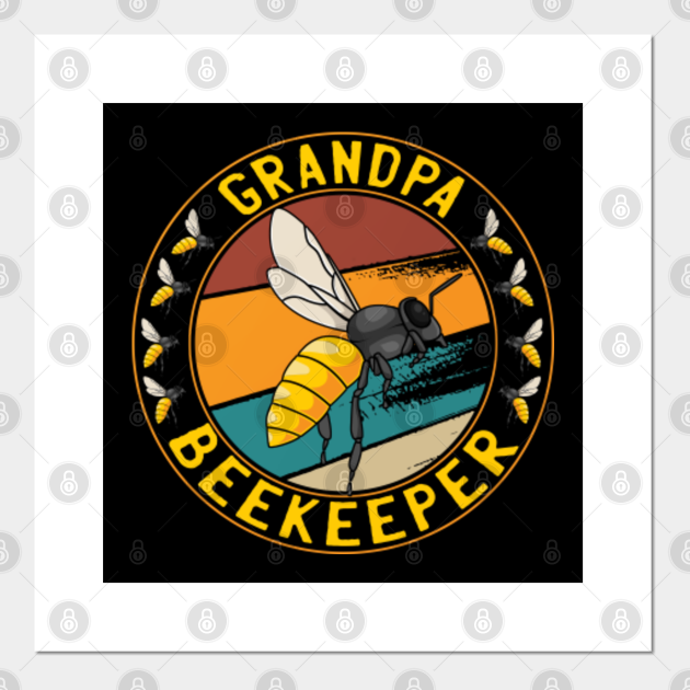 Download Cute Vintage Funny Bee Lover Gift - Papa Grandpa Beekeeper ...