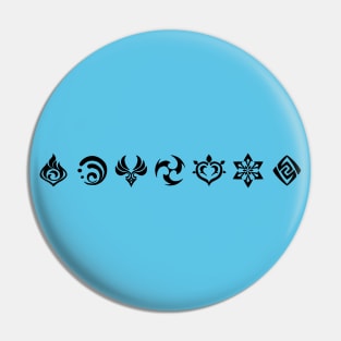 Symbol Game Genshin Impact Pin