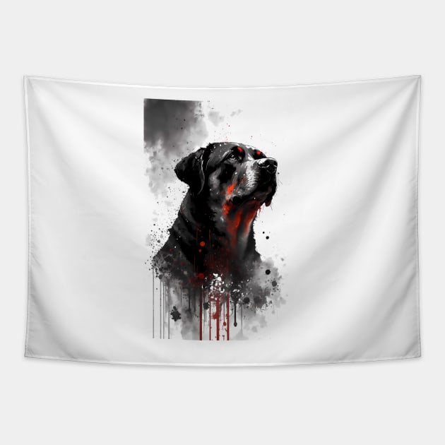 Rottweiler Guardian Tapestry by TortillaChief