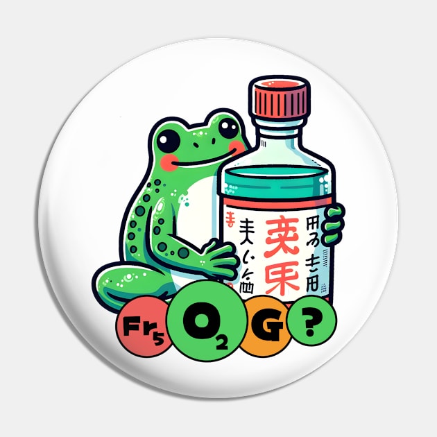 Chemistry frog Pin by Japanese Fever