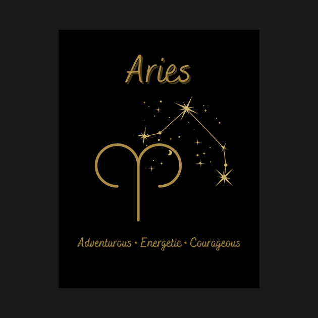 Astrology Collection - Aries (Symbol & Constellation) by Tanglewood Creations