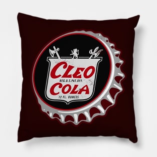 Vintage Cleo Cola Bottlecap Pillow