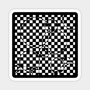 Circle checker board Magnet