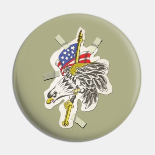 Tough sticker for the U.S of A Pin