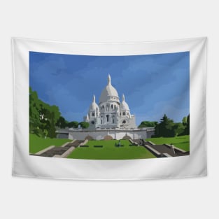 Sacre Coeur Painting Tapestry