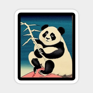 vintage ukiyo-e panda paintings Magnet