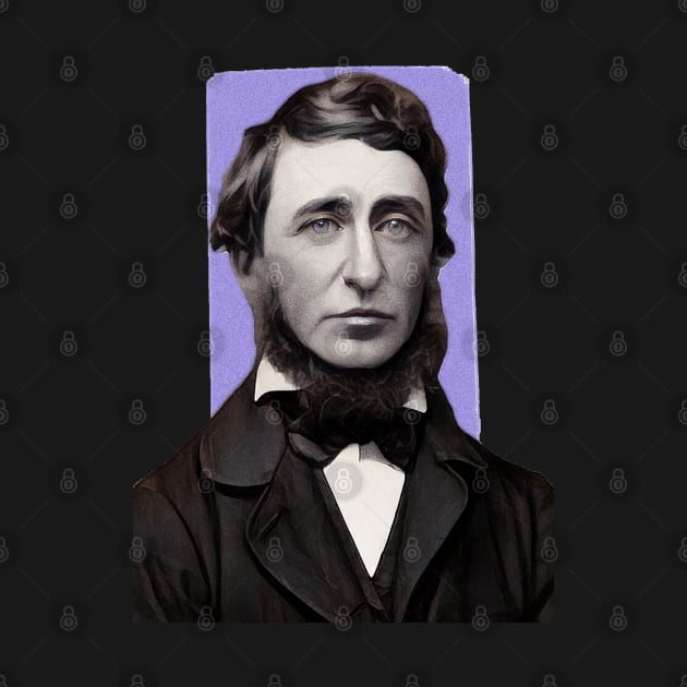 American Naturalist Henry David Thoreau illustration by Litstoy 