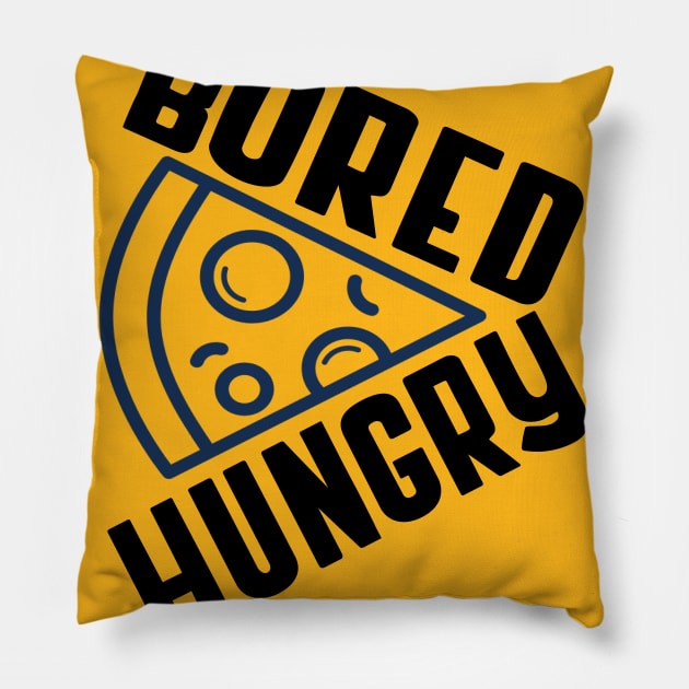 Bored Hungry Pizza Pillow by monemy