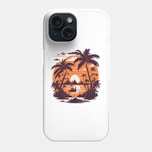 Sunset in the Tropics T-shirt Phone Case