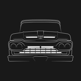 front/profile - 1960 Ford F-100 - stencil, white T-Shirt