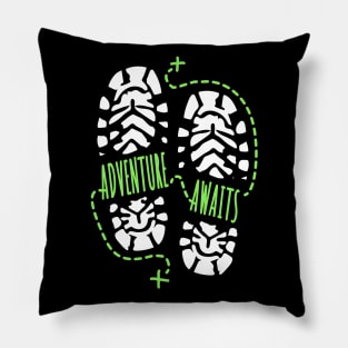 Adventure Awaits Camping Lovers Pillow