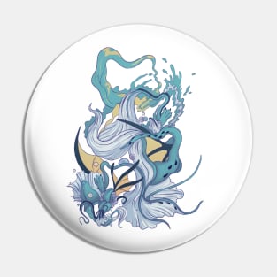 Psychedelic Mermaid Monster Pin