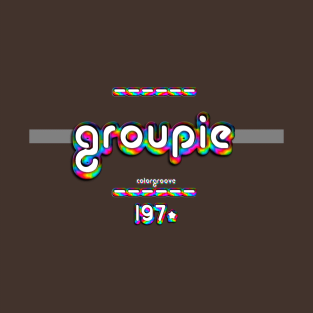 Groupie 1970 ColorGroove Retro-Rainbow-Tube nostalgia (wf) T-Shirt