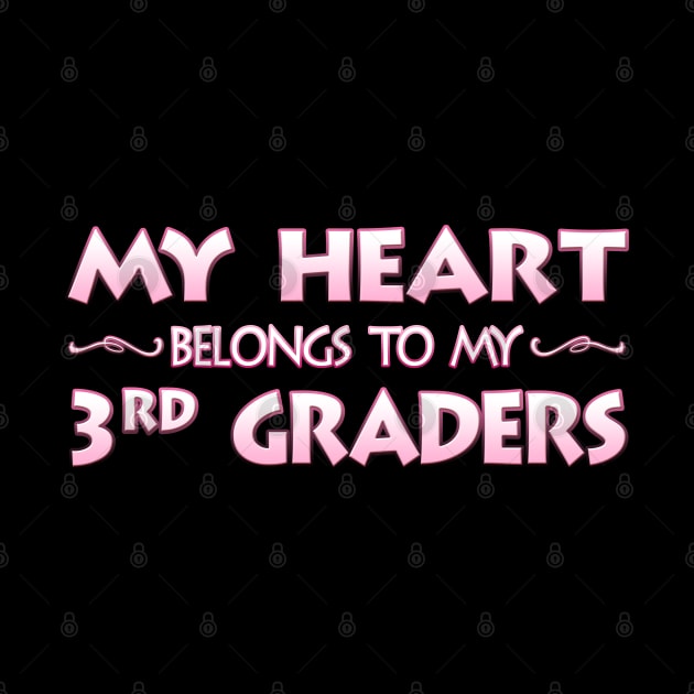 Valentine's Day School Gift For 3rd Third Grade Teachers by MagikTees