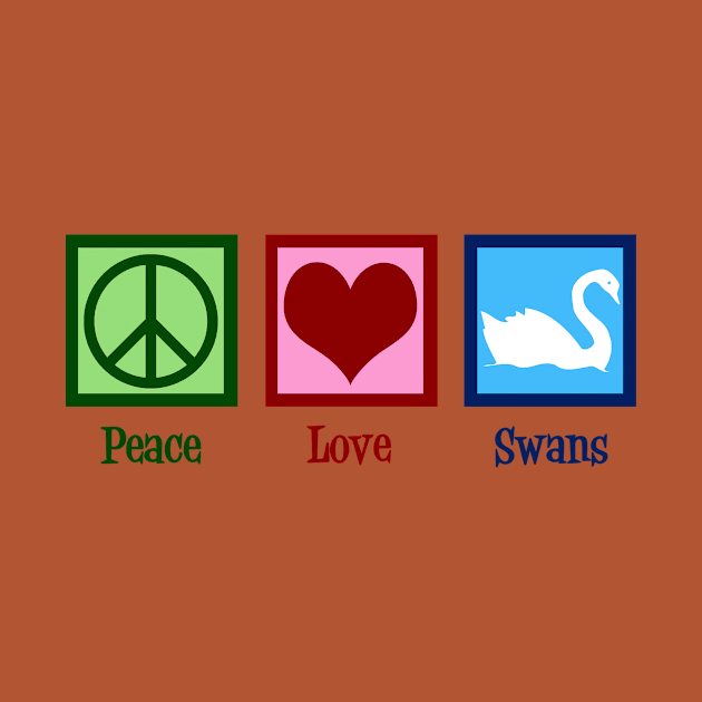 Peace Love Swans by epiclovedesigns